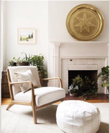 Navy Blue Ombré Fawn Pillow Cover / Available in 10 Sizes