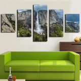 Yosemite Falls Forest Waterfall