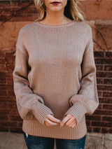 Open Back Bow Sweater