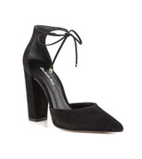Pointy Suede Lace-up High Heels