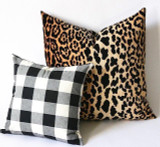 Velvet Leopard Pillow / Animal Pillow Cover / Velvet Cheetah Pillow / Hollywood Regency Pillow cover