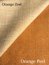 7 yards Orange upholstery fabric / Orange Linen / Woven Orange Fabric / Heavy weight Upholstery material