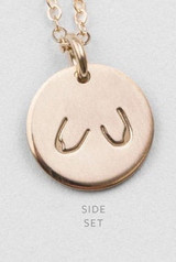 Gold Coin Boobs Necklace - Feminist Handmade Jewelry
