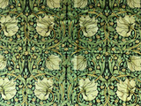 Velvet William Morris Pimpernel Upholstery Fabric by the yard / Green Velvet Leopard Home Fabric / High End Upholstery Velvet