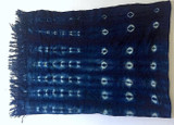 One Indigo Mudcloth Fabric Throw Blanket 3.5 feet x 5 feet Mud Cloth African tribal Bohemian fabric Large Rectangular Tapestry