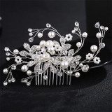 Crystal Peals Hair Combs Bridal Hair Clips