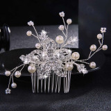 Crystal Peals Hair Combs Bridal Hair Clips