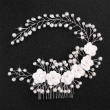 Crystal Peals Hair Combs Bridal Hair Clips
