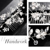 Crystal Peals Hair Combs Bridal Hair Clips