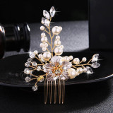 Crystal Peals Hair Combs Bridal Hair Clips