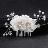 Crystal Peals Hair Combs Bridal Hair Clips