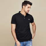 Embroidered Polo Shirt Slim Shirt