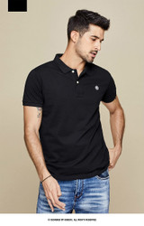 Embroidered Polo Shirt Slim Shirt