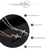 Simple Retro Cross Pendant Necklace