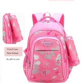Black/Pink Floral Girls Backpack for School