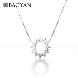 Vintage Hollow Sun Necklace