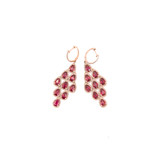 14K LADIES RUBY EARRING WITH DIAMOND 14K LADIES RUBY EARRING WITH DIAMOND