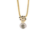 10K GOLD & DIAMOND "MONEY BAG" PENDANT