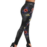 Laamei Fashion Slim Women Leggings Floral Print Pencil Faux Denim Jeans Leggings Casual Women Clothing Plus Size Pencil Pants Laamei Fashion Slim Women Leggings Floral Print Pencil Faux Denim Jeans Leggings Casual Women Clothing Plus Size Pencil Pants