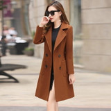 Woolen Women Jacket Coat Long Slim Blend Outerwear 2019 New Autumn Winter Wear Overcoat Female Ladies Wool Coats Jacket Clothes