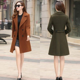 Woolen Women Jacket Coat Long Slim Blend Outerwear 2019 New Autumn Winter Wear Overcoat Female Ladies Wool Coats Jacket Clothes