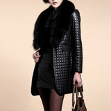 Sagace Clothes Coats Women Fashion Warm Outwear Solid Winter Faux Leather Fur Long Sleeve Coat Jacket Outerwear Long Overcoat