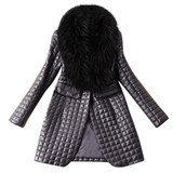 Sagace Clothes Coats Women Fashion Warm Outwear Solid Winter Faux Leather Fur Long Sleeve Coat Jacket Outerwear Long Overcoat