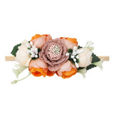 Peral Baby Headbands Flower For Girls Handmade Bundle Nylon Elastic Hair Band Baby Hairband Headdress Newborn Hair Accessories