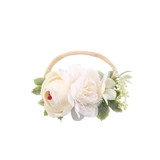 Peral Baby Headbands Flower For Girls Handmade Bundle Nylon Elastic Hair Band Baby Hairband Headdress Newborn Hair Accessories