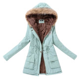 Winter Jacket Women Parkas Coat Fur Jacket Warm 2020 Collar Slim Zipper Outerwear Female Jacket Coats Plus Size chaqueta Mujer