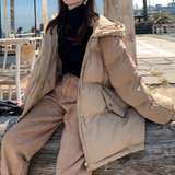 2020 Korean Style Hooded Winter Jacket Women Fashion Women's Winters Coats Thick Cotton Parka Oversize Loose Jackets