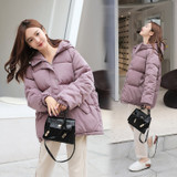 Shipped within 12h Women's Winters Coats 2020 Hooded Winter Bomber Jackets Women Thick Quited Cotton Parka Oversize Loose Jacket