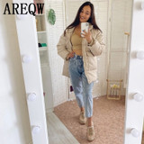 2020 Autumn Winter Cotton Parkas Oversized Coats and Jackets Womens Outerwear Hooded Puffer Jacket