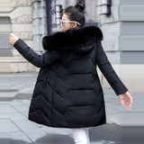 2020 New Winter Jacket Women Parkas Hooded Thick Down Cotton Padded Parka Female Jacket Coat Plus size 7XL Slim Warm Outwear