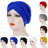 Fashion Women Solid Color Braid Muslim Hijab Turban Head Wrap Hat Chemo Cap Fashion Women Solid Color Braid Muslim Hijab Turban Head Wrap Hat Chemo Cap