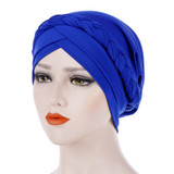 Fashion Women Solid Color Braid Muslim Hijab Turban Head Wrap Hat Chemo Cap Fashion Women Solid Color Braid Muslim Hijab Turban Head Wrap Hat Chemo Cap