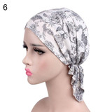 Fashion Printed Women Muslim Elastic Turban Cotton Hat Head Wrap Chemo Cap Fashion Printed Women Muslim Elastic Turban Cotton Hat Head Wrap Chemo Cap