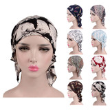 Fashion Printed Women Muslim Elastic Turban Cotton Hat Head Wrap Chemo Cap Fashion Printed Women Muslim Elastic Turban Cotton Hat Head Wrap Chemo Cap