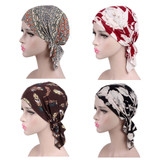 Fashion Printed Women Muslim Elastic Turban Cotton Hat Head Wrap Chemo Cap Fashion Printed Women Muslim Elastic Turban Cotton Hat Head Wrap Chemo Cap