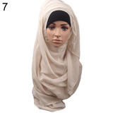 Women's Cotton Comfortable Muslim Islamic Ramadan Hijab Long Scarf Shawl Wrap Headwear Women's Cotton Comfortable Muslim Islamic Ramadan Hijab Long Scarf Shawl Wrap Headwear