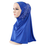 Fashion Lace Flower Rhinestone Decor Women Scarf Muslim Hijab Head Wrap Headwear Fashion Lace Flower Rhinestone Decor Women Scarf Muslim Hijab Head Wrap Headwear
