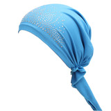 Fashion Lady Rhinestone Muslim Turban Hat Chemo Cap Hair Loss Hijab Cap Cover Fashion Lady Rhinestone Muslim Turban Hat Chemo Cap Hair Loss Hijab Cap Cover