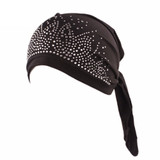 Fashion Lady Rhinestone Muslim Turban Hat Chemo Cap Hair Loss Hijab Cap Cover Fashion Lady Rhinestone Muslim Turban Hat Chemo Cap Hair Loss Hijab Cap Cover