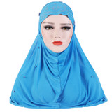 Fashion Rhinestones Bead Decor Women's Muslim Turban Hijab Head Wrap Headscarf Fashion Rhinestones Bead Decor Women's Muslim Turban Hijab Head Wrap Headscarf
