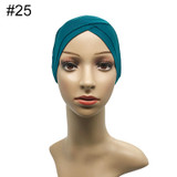 Modal Muslim Headscarf Women Criss Cross Tube Hat Underscarf Islamic Inner Cap Lady Hat Muslim Hijab