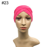 Modal Muslim Headscarf Women Criss Cross Tube Hat Underscarf Islamic Inner Cap Lady Hat Muslim Hijab