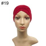 Modal Muslim Headscarf Women Criss Cross Tube Hat Underscarf Islamic Inner Cap Lady Hat Muslim Hijab