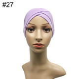 Modal Muslim Headscarf Women Criss Cross Tube Hat Underscarf Islamic Inner Cap Lady Hat Muslim Hijab