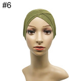 Modal Muslim Headscarf Women Criss Cross Tube Hat Underscarf Islamic Inner Cap Lady Hat Muslim Hijab