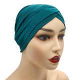 Modal Muslim Headscarf Women Criss Cross Tube Hat Underscarf Islamic Inner Cap Lady Hat Muslim Hijab